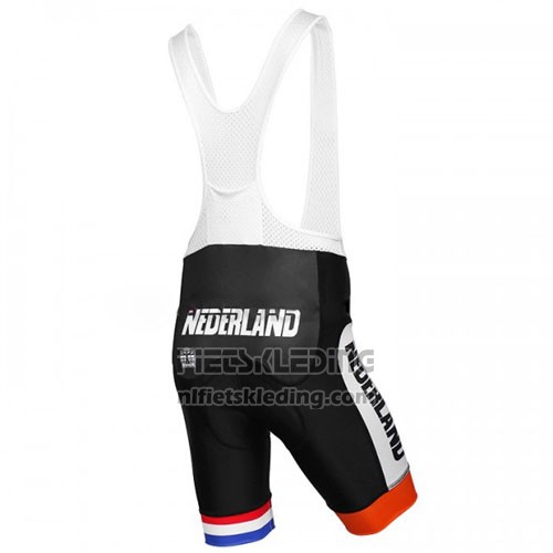 2016 Fietskleding Nederland Oranje en Blauw Korte Mouwen en Koersbroek